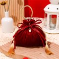 thumbnail image 1 of Typpkmm Packing Drawstring Velvet Pouch Sachet Gift Bag, 1 of 7