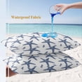 thumbnail image 4 of Lumbar Pillow Covers 20x12 Inch Set of 2, Navy Blue Beach Starfish Waterproof Outdoor Pillow Covers, Summer Ocean Nautical Coastal Decorative Cushion Pillowcases for Couch, Sofa, Bed, Garden, Patio, 4 of 9