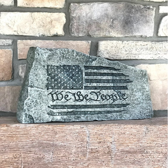 “WE THE PEOPLE” AMERICAN PATRIOTIC GARDEN STONE