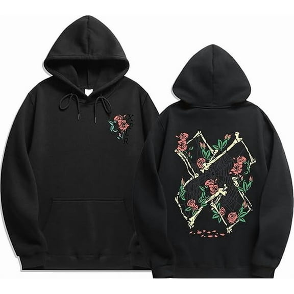 Sam and Col by Hoodie Merch Sweatshirt Printed Spider Web Hoodie for Women Men