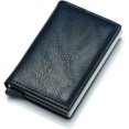 thumbnail image 1 of ORUYROP Credit Card Holder RFID Blocking Slim Wallet PU Leather Aluminum Business Card Holder Automatic Pop-up Card Case Security Travel Wallet, 1 of 4