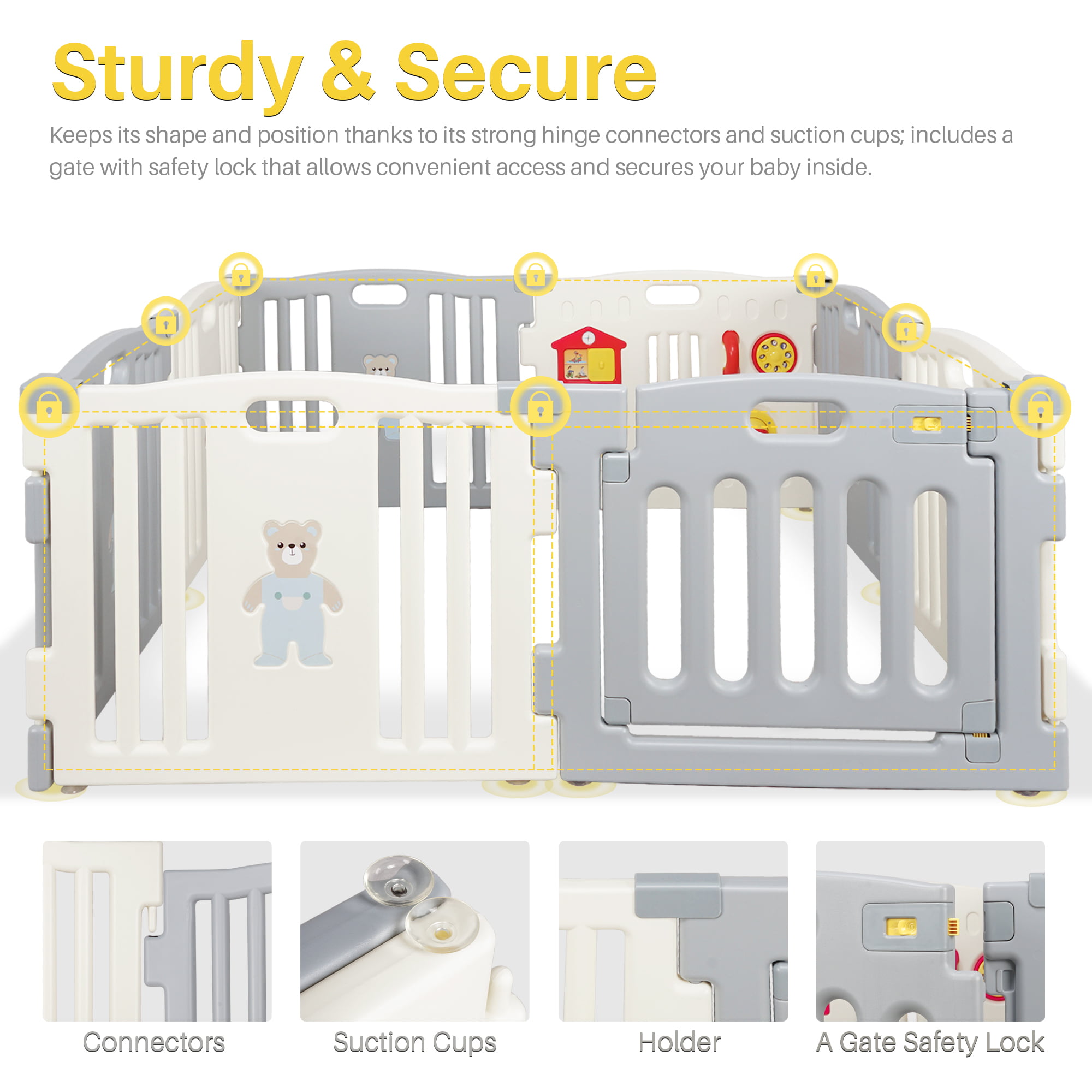 StayPut® Corner Protectors, 8 Pack — Qdos Baby Gates Child Safety