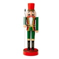 thumbnail image 3 of 1PC Christmas Decoration 11" Lighted Nutcracker Soldier/King Ornament Figure Puppet with LED Light Sculpture for Indoor Living Room Dining Table Fireplace Decoration, 3 of 9