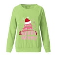 thumbnail image 3 of Christmas Sweatshirts for Women Casual Holiday Long Sleeve Shirts Fashion Xmas Letter Printed Blouses Womens Comfortable Crewneck Sweaters Pullover Tops, 3 of 4