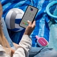 thumbnail image 5 of JLab Pop Party Portable Bluetooth Speaker, 5W, 8 Hour Playtime, RGB Lighting, Splashproof, Mulberry, 5 of 11