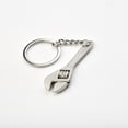 thumbnail image 2 of 1Pc Silver Keychain 11.7Cm Car Metal Wrench Style Key Chain Creative Fashion Silver Compact Keychain Fashionable Cool Key Rings Mingyiq, 2 of 9