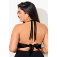 thumbnail image 2 of Swimsuits for All Women's Loop Strap Halter Bikini Top, 2 of 4