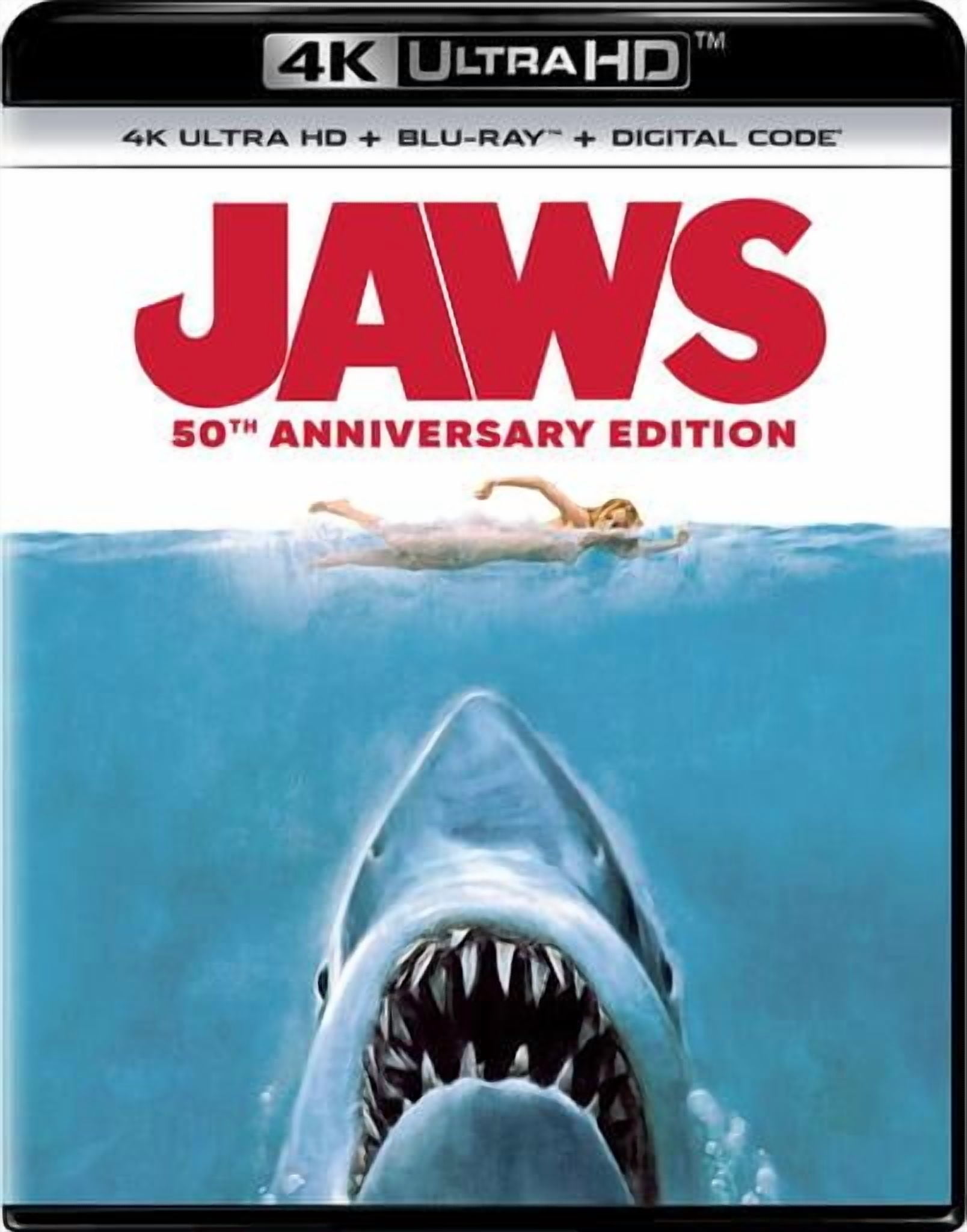 Jaws 50th Anniversary Edition, 4K Ultra HD + Blu-ray + Digital