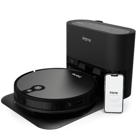 iHome AutoVac Eclipse Pro Robot Vacuum with Auto Empty Base and Mapping...