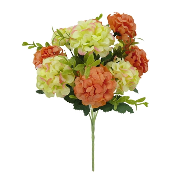 1pcs Hydrangea Artificial Flowers, Faux Hydrangeas Fake Flowers with Stems, Artificial Silk Hydrangea Flower Bouquets Floral Arrangement for Home Table Centerpieces Wedding Birthday Party