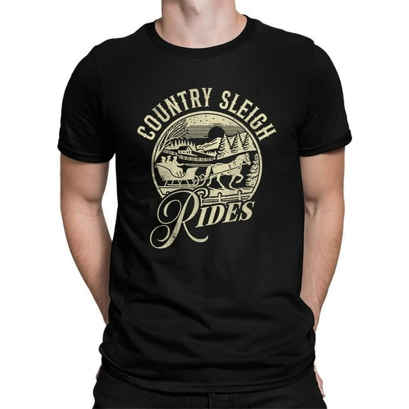 Country Sleigh Rides Winter T-shirt Men's