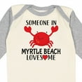 thumbnail image 4 of Inktastic Someone in Myrtle Beach Loves Me Boys or Girls Long Sleeve Baby Bodysuit, 4 of 5