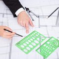 thumbnail image 3 of 11pcs Geometría Geometría Plantilla Plantilla Ruler Stencil Herramienta de Medición Dibujo DIY RULER, 3 of 6