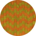 thumbnail image 1 of Ahgly Company Indoor Round Abstract Yellow Contemporary Area Rugs, 8' Round, 1 of 4