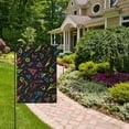 thumbnail image 2 of Yayeee Garden Flag 12" x 18" Double Sided Outdoor Yard Lawn Holiday Decorations, Black Neon Lightning, 2 of 6