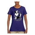 thumbnail image 2 of If It's Not a Border Collie It's Just a Dog Gift | Womens Dog Lover Graphic T-Shirt, Purple, Medium, 2 of 3