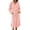 Pink, variant on SELONE Womens Hooded Robe Lightweight Soft Long Bath Robe Lace up Long Sleeve Bathrobe with Pockets Homewear Clothes
