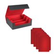 thumbnail image 3 of Boîte de Jeu de Cartes Standard Durable avec Fermeture Magnétique Boîte de Cartes à Jouer Premium Noir Rouge, 3 of 8