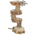 thumbnail image 1 of Plataforma De Loros, Soporte De Juego De Loros Resistente Al Desgaste De Madera De 2 Piezas, Para Juegos De Pájaros De Loros Octpeak Cage Toy, 1 of 8