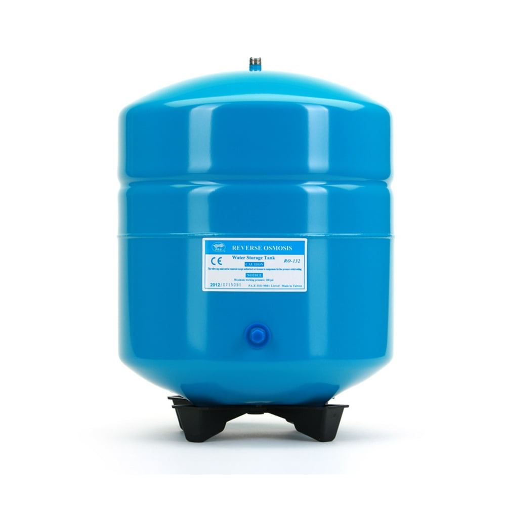 Hydronix RO132B14 Stainless Steel 4.5 Gallon Reverse Osmosis Storage Water Tank Blue, 1/4