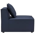 thumbnail image 4 of Modway Saybrook Canapé Sectionnel de Patio Extérieur 4 Pcs en Tissu Rembourré, Bleu Marine, 4 of 11