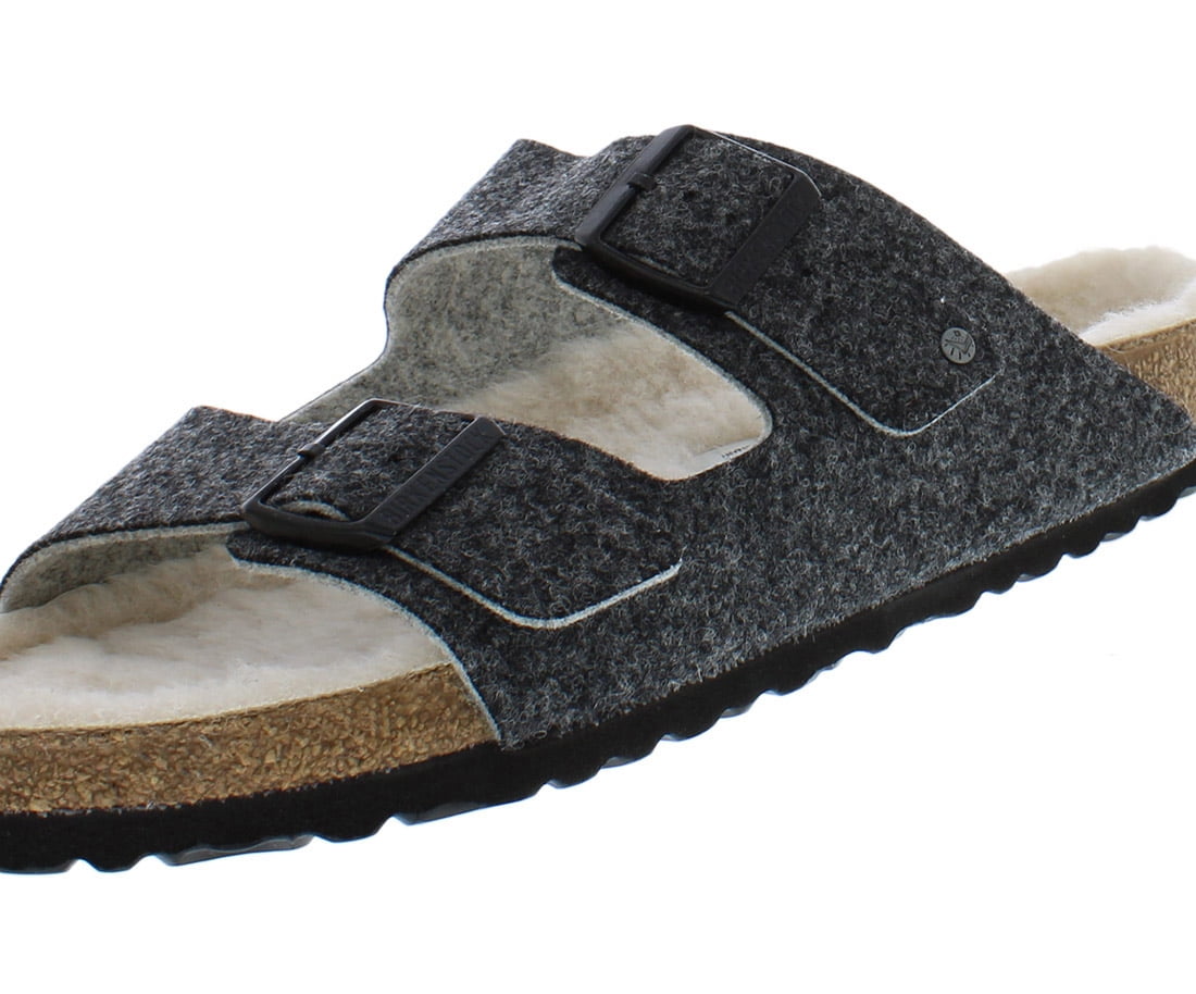 Birkenstock Mens, Arizona Wool Sandal - Regular Width 13 Anthracite