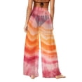 thumbnail image 4 of Gamivast Swimsuit Cover Ups for Women Mesh Beach Pants High Waisted Wide Leg Sheer See Through Bathing Suit Bottoms Summer Vacation Pool Party Outfits, 4 of 8