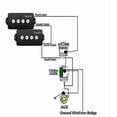thumbnail image 3 of Prewired P Bass Pickguard with Alnico 5 Pickups for US/Mex Fender, Bass Assembly Kit, 3 of 5