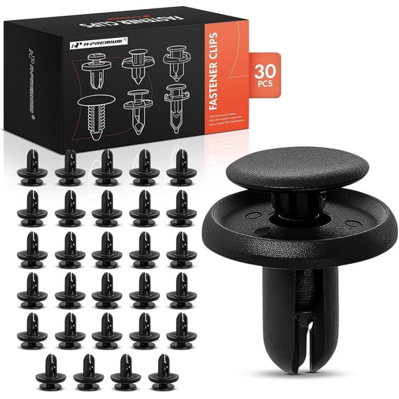 A-Premium 30 PCS Nylon Car Retainer Fastener Push Pin Clips Compatible with Subaru Outback Forester Impreza Crosstrek Legacy XV Crosstrek Ascent Mitsubishi Outlander Mirage Lancer Eclipse - for 6mm