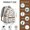 thumbnail image 6 of Boho Chic Campus Backpack - Tribal Print, 17 Inch Laptop Sleeve, Water-Resistant Oxford Material, Roomy for College & Commuter Use, 6 of 6