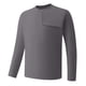 thumbnail image 1 of pstuiky camisetas de manga larga para hombre, Camisa deportiva de manga larga con cuello redondo, transpirable, de secado rápido y color sólido para hombre camisetas de hombre xl, 1 of 4