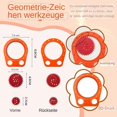 thumbnail image 5 of Geometric Drawing Template Set - Multifunctional Ruler for Kids and Adults, Technical Drawing, Crafting, Sketching Tools, 5 of 5