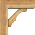 thumbnail image 3 of Ekena Millwork 8"W x 26"D x 26"H Balboa Block Rough Sawn Bracket w/ Offset Brace, Western Red Cedar, 3 of 25