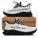 thumbnail image 1 of Noisydesigns - Zapatos planos de malla de verano para hombre, novedosos, con estampado de bandera, informales, ligeros, con texto personalizado, para correr al aire libre, 1 of 6