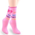 thumbnail image 4 of TeeHee Women Happy Birthday Cotton Crew Socks 4-Pack (Happy Birthday), 4 of 8