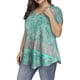 thumbnail image 4 of Tops Para Mujer Blusa Casual Elegante Camiseta de Manga Corta Con Estampado Sólido Con Cuello en V Causal de Moda Odeerbi  ODB161094, 4 of 5