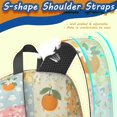 thumbnail image 5 of Pioneer Flower Floral Print Pattern 17" School Backpacks for Teens,Waterproof Oxford Fabric,S-Shape Padded Straps for School,Travel,Hiking,Camping, 5 of 5