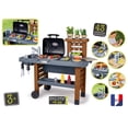 thumbnail image 3 of Smoby Outdoor Garden Play Kitchen Set, 43 Pieces, with Grill, Fryer & Sink, Pretend Play Kids 3+, 3 of 9