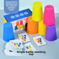 thumbnail image 1 of Kids' Educational Stacking Cups Game Set - Sturdy PP Material, Dual Player Competition, Cognitive Skill Development, Portable Design for Ages 4-6 - Interactive Tabletop Speed Stacking Toy (LL Single, 1 of 6