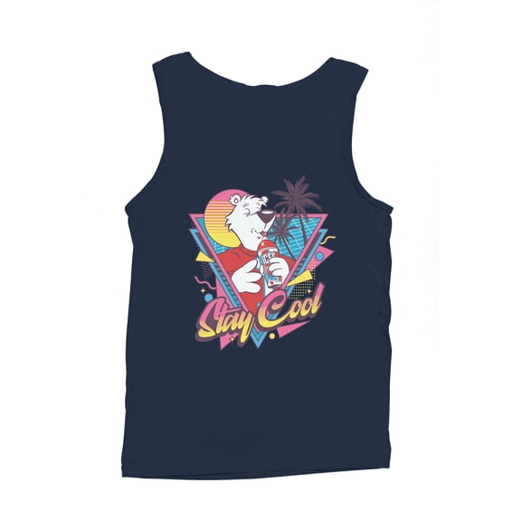 Officially Licensed Icee Retro Polar Bear Stay Cool Men's Tank Top
