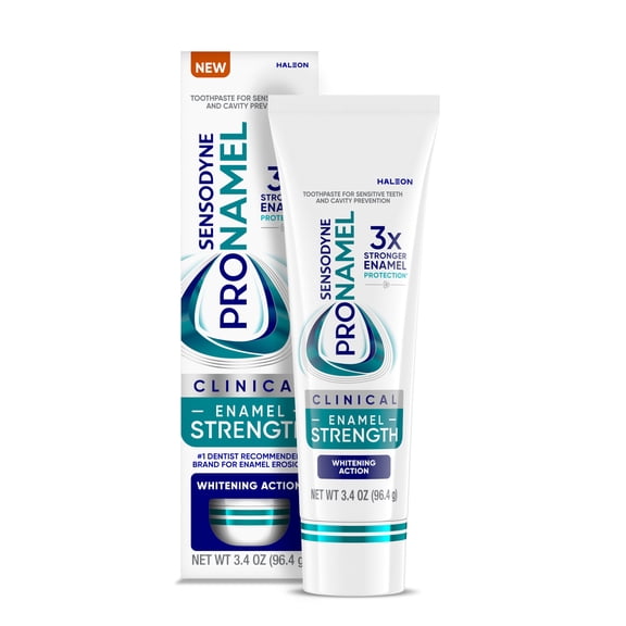 Sensodyne Pronamel Clinical Enamel Strength Toothpaste, Whitening Action, 3.4 Oz