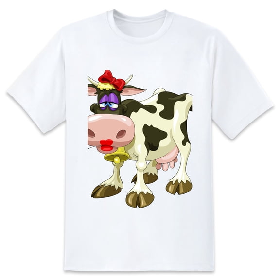 Men's Graphic TeeCow Letter Print T-Shirts Round Neck Short Sleeves Sizes XS-5XL Summer Daily Casual Tops