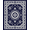 Navy, Pattern 4, variant on ODIKA 2x3 Machine Washable Non-Slip Area Rug, Sophisticated Maze Labyrinth Puzzle Minimal Artistic High Traffic Rug, Blue, 597217