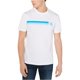 thumbnail image 1 of Calvin Klein - Camiseta grÃ¡fica con rayas degradadas para hombre, color blanco, pequeÃ±a Calvin Klein Camiseta grÃ¡fica, 1 of 1