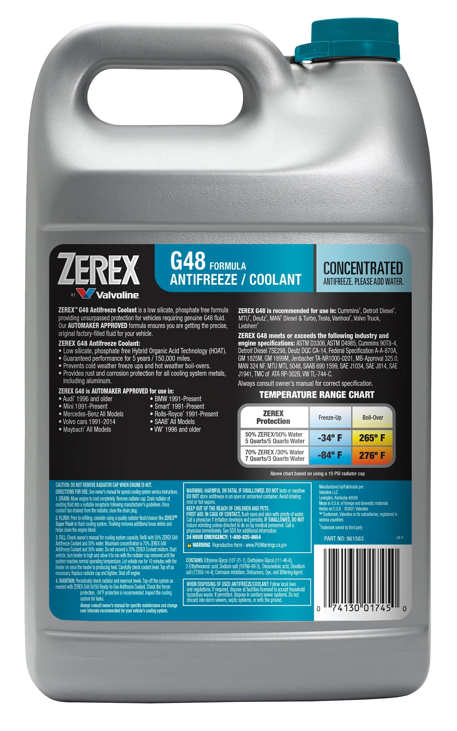 Buy 10x 1.5 Litres BASF Glysantin® G48 Antifreeze Anti-Freeze Anti