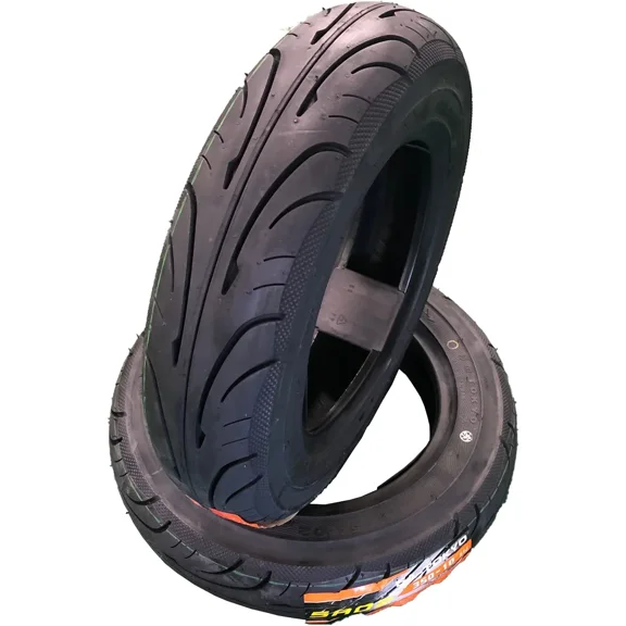 5A TOKYO 5A02 Set of 2 Scooter Tubeless Tires 130/70-12, Front/Rear Motorcycle/Moped 12" Rim
