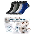 thumbnail image 2 of 5 Pares de Calcetines de Algodón para Hombre, Transpirables, que Absorben la Humedad, Calcetines de Correr, Calcetines de Tobillo, 2 of 6