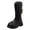 Black, variant on Girls Knee High Boots Fashion Pearl Bowknot Toddler Slip On Long Chelsea Booties Fall Winter Princess Shoes