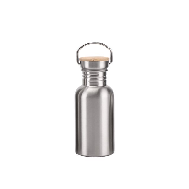 boca grande de estilo americano botella de agua fría portátil de gran capacidad para montañismo al aire libre se puede personalizar cubierta de bambú 500ml ShuxiuWang 9024735009566