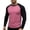 Hot Pink, variant on Fnnxeal Mens T-Shirts Casual Fall Winter Fashion Crew Neck Long Sleeve Blue Shirts for Men Size 2XL